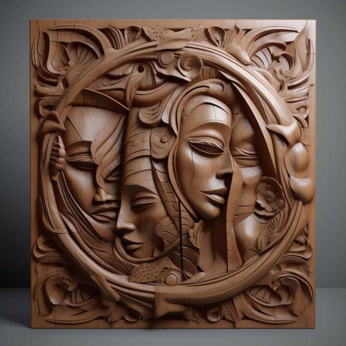 نموذج ثلاثي الأبعاد لآلة CNC 3D Art 